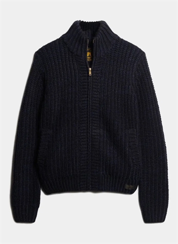 Superdry Chunky Knit Zip Through Tröja